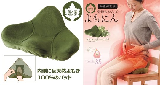 Yomonin Yutanpo Mugwort Herb Cushion - Warming hot water seat for pregnant women - Japan Trend Shop