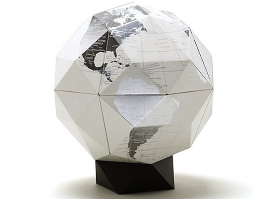 Geografia Platinum Geodesic Globe - 80 face world model - Japan Trend Shop