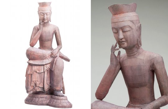 Miroku Bosatsu Maitreya Bodhisattva Papercraft Model - Self-assembly Buddhist statue kit - Japan Trend Shop