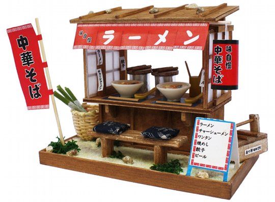 Showa Era Ramen Stand Model - Retro noodle food hut kit - Japan Trend Shop