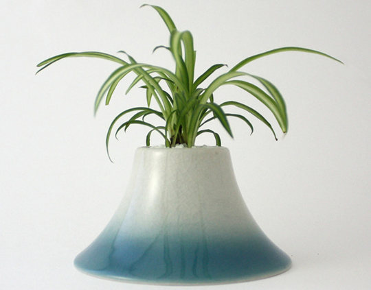 Plant Fuji - Mountain design ceramic pot - Japan Trend Shop
