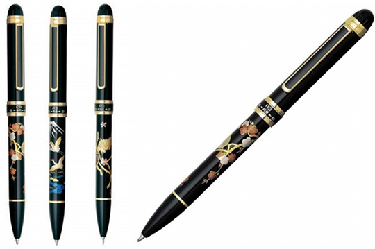 Platinum Double Action Maki-e Pen MWB-5000RM - Japanese traditional design mechanical pencil, double pen - Japan Trend Shop