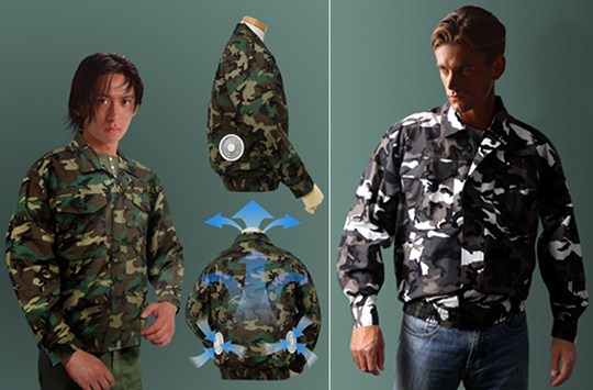 Kuchofuku Air-Conditioned Camouflage Jacket - Fan-cooled summer army clothes - Japan Trend Shop
