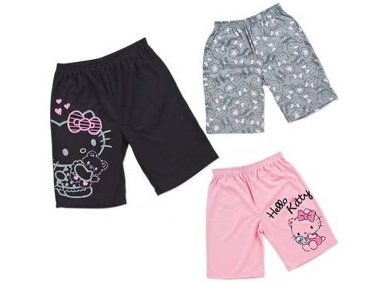Hello Kitty Half-Pants - Sanrio Kitty-chan cat character shorts - Japan Trend Shop