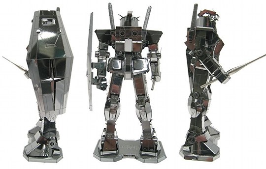 Metallic Nano Puzzle Mobile Suit Gundam - Mecha character model by Tenyo - Japan Trend Shop