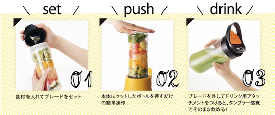 Vitantonio My Bottle Blender Smoothie Maker - Fruit juicer shake drink machine - Japan Trend Shop