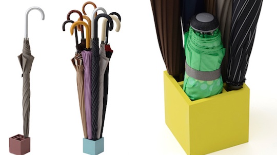 Splash Square Umbrella Stand - Designer storage by Yasuhiro Asano - Japan Trend Shop