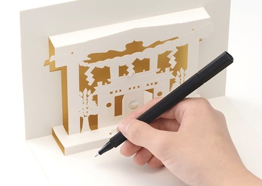 Kamidana Japanese Altar Card - Greeting card with 3D pop-up Shinto design - Japan Trend Shop