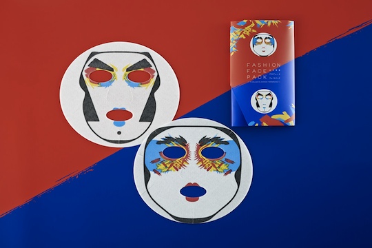 Fashion Face Pack by Kansai Yamamoto - Skin improvement beauty mask set inspired by Kabuki makeup - Japan Trend Shop