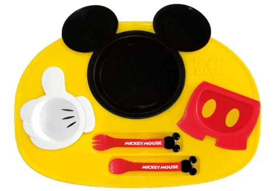 Mickey Mouse Lunch Plate Set - Disney character kids meal tray - Japan Trend Shop