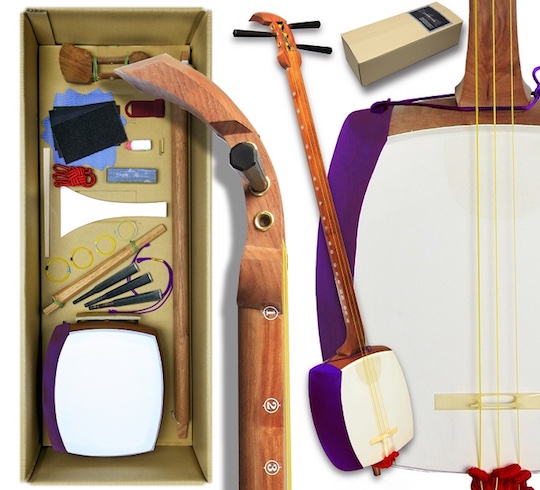Self-Assembly Shamisen Kit - Customizable musical instrument set - Japan Trend Shop