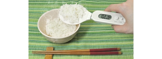 Digital Rice Paddle with Calories Calculator - Diet measuring spoon shamoji - Japan Trend Shop