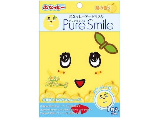 Funassyi Face Pack Pure Smile Pear Mask - Funabashi mascot character skincare - Japan Trend Shop