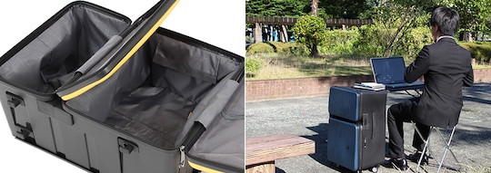 Nomad Suitcase - Luggage carrier, desk mobile work station - Japan Trend Shop