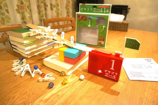 PythagoraSwitch Goal Machine No.1 - NHK TV show Rube Goldberg device gadget toy - Japan Trend Shop