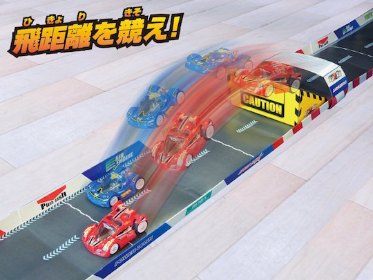 Bakuon Bakusou Air Zero - Hand pump toy car racing set - Japan Trend Shop