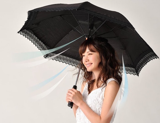 Rurudo Fan Shade - Cooling fan parasol-umbrella - Japan Trend Shop
