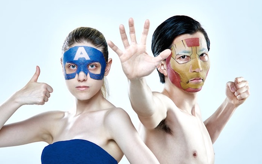 Marvel Iron Man, Captain America Face Packs - Comic book character skin care masks - Japan Trend Shop