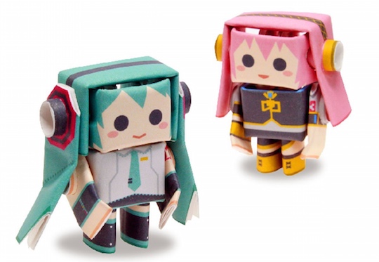 Hatsune Miku & Megurine Luka Piperoid Papercraft Models - Yamaha Vocaloid characters self-assembly figures - Japan Trend Shop