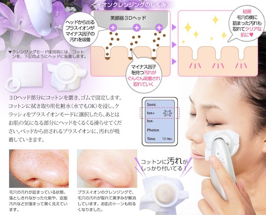 Belulu Classy Ultrasonic Ion Skin Care - Multi-function facial cleansing - Japan Trend Shop