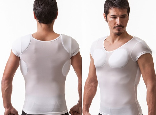 Danrich Chest Muscle Shirt - Bodybuilder physique clothing - Japan Trend Shop