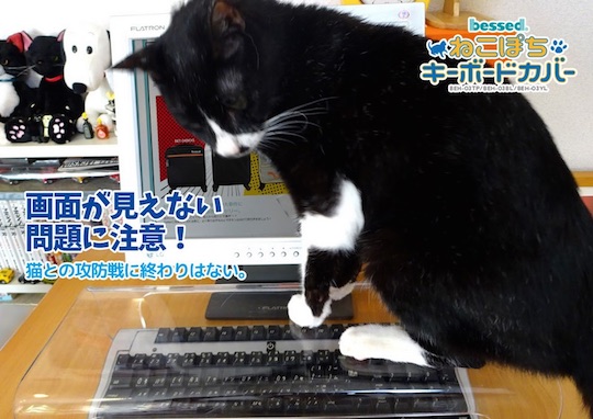 Neko Pochi Anti-Cat Keyboard Cover - Pet protection desktop accessory - Japan Trend Shop