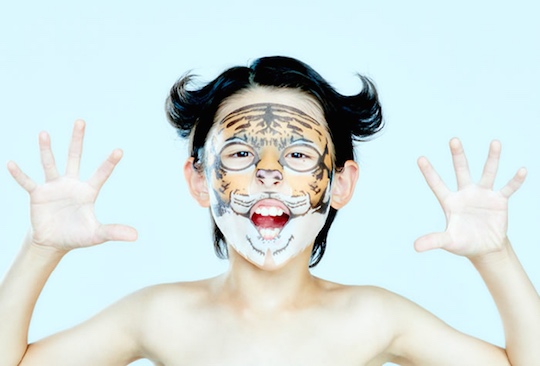 Sumatran Tiger Face Pack for Kids - Children's skin care animal mask - Japan Trend Shop