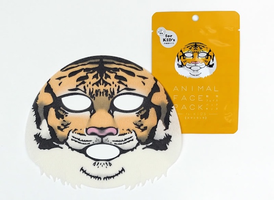 Sumatran Tiger Face Pack for Kids - Children's skin care animal mask - Japan Trend Shop