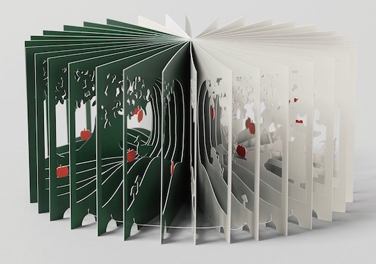 Snow White 360-Degree Book by Yusuke Oono - Three-dimensional diorama picture book - Japan Trend Shop