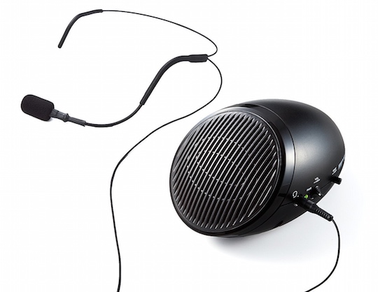 Sanwa Portable Loudspeaker - Shoulder strap, mic, speaker unit - Japan Trend Shop