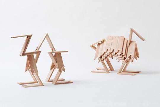 Tsukimi by Kengo Kuma - Designer V-shaped building blocks - Japan Trend Shop