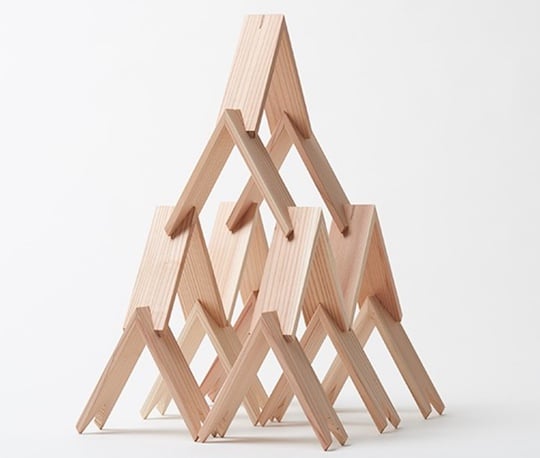 Tsumiki by Kengo Kuma - Designer V-shaped building blocks - Japan Trend Shop