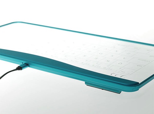 Q-gadget KB01 Touchpad Glass Keyboard - Designer transparent multifunctional keyboard - Japan Trend Shop