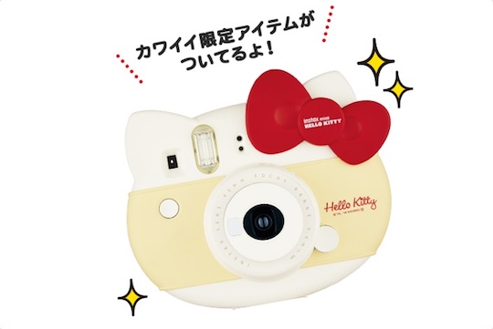 Instax Mini Hello Kitty 2016 Red Ribbon Cheki Camera - Sanrio character Fujifilm toy camera - Japan Trend Shop