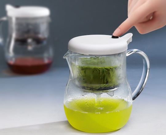 MacMa One-Push Filter Teapot - Coffee, tea infuser, strainer set - Japan Trend Shop