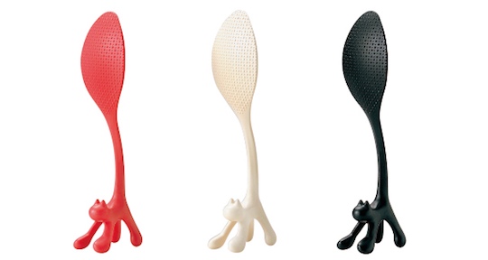 Cat Shamoji Rice Paddle - Self-standing animal design spoon - Japan Trend Shop