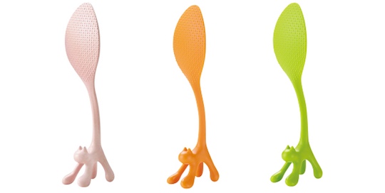 Cat Shamoji Rice Paddle - Self-standing animal design spoon - Japan Trend Shop