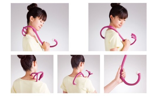 Akaishi Kubi Kata Senakanbow - Neck, back massage shiatsu tool - Japan Trend Shop