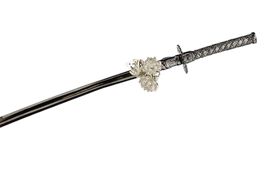 Wargo Nippon Samurai Sword Kanzashi Hairpin - Katana-inspired hair ornament - Japan Trend Shop