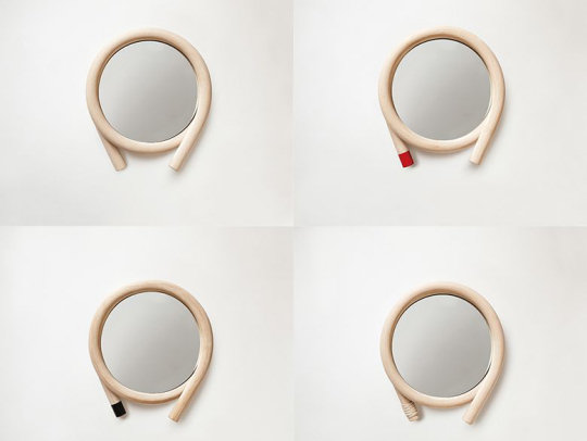 Wawa Rattan Mirror - Wall-mounted designer mirror - Japan Trend Shop