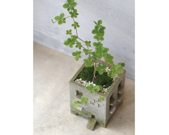 Mansion Planter Condominium Tower Flower Pot - Miniature building design pot - Japan Trend Shop