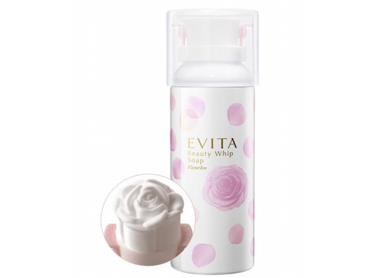 Kanebo Evita Rose Cleanser Beauty Whip Soap - Anti-aging face wash cream - Japan Trend Shop