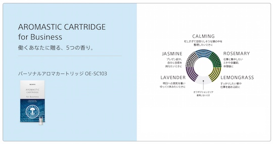 Sony Aromastic Mobile Scent Dispenser - Personal fragrance mood changer - Japan Trend Shop