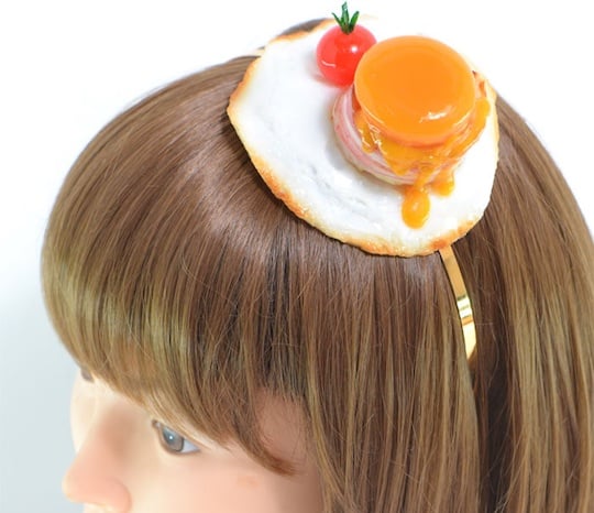 Fake Food Sample Egg and Bacon Headband - Hair band fashion accessory - Japan Trend Shop