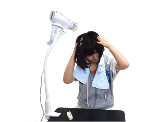 Clamp Hair Dryer Holder - Hands-free hair dryer stand - Japan Trend Shop