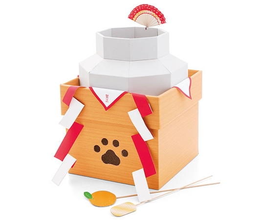New Year Kagami Mochi Cat House - Japanese Oshogatsu decoration pet furniture - Japan Trend Shop
