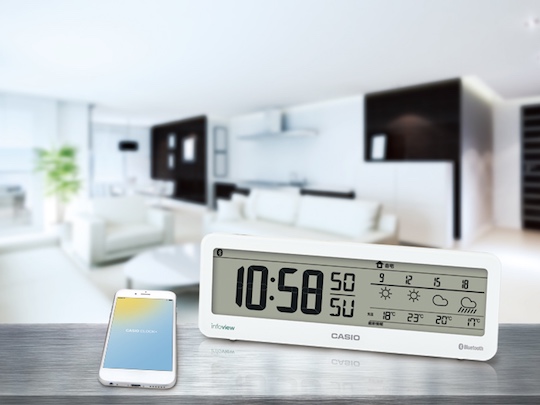 Casio Weather Notification Bluetooth Clock - Connects to iPhone for updates, alerts - Japan Trend Shop