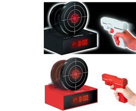 Gun O'Clock Shooting Alarm Clock by Bandai - Original Japanese target game clock - Japan Trend Shop