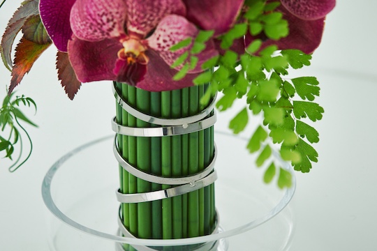 Plant Jewel Flower Arrangement Decorative Stand - Metallic floral decor - Japan Trend Shop