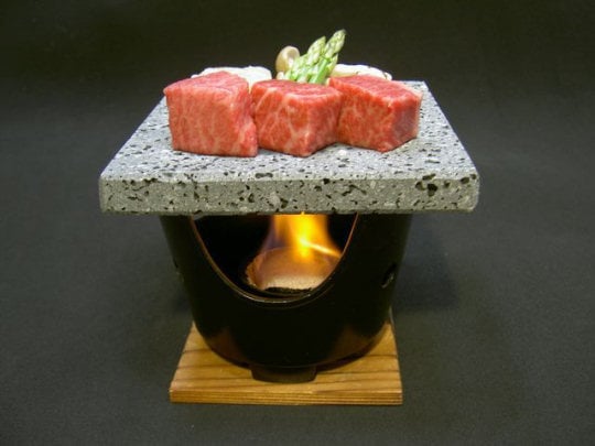 Utage Mt Fuji Lava Stone Grill - BBQ cooking plate made from real lava - Japan Trend Shop